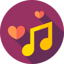 music and multimedia,music,music player,musical note,song,quaver,valentines day,love and romance,romantic,hearts,romantic music